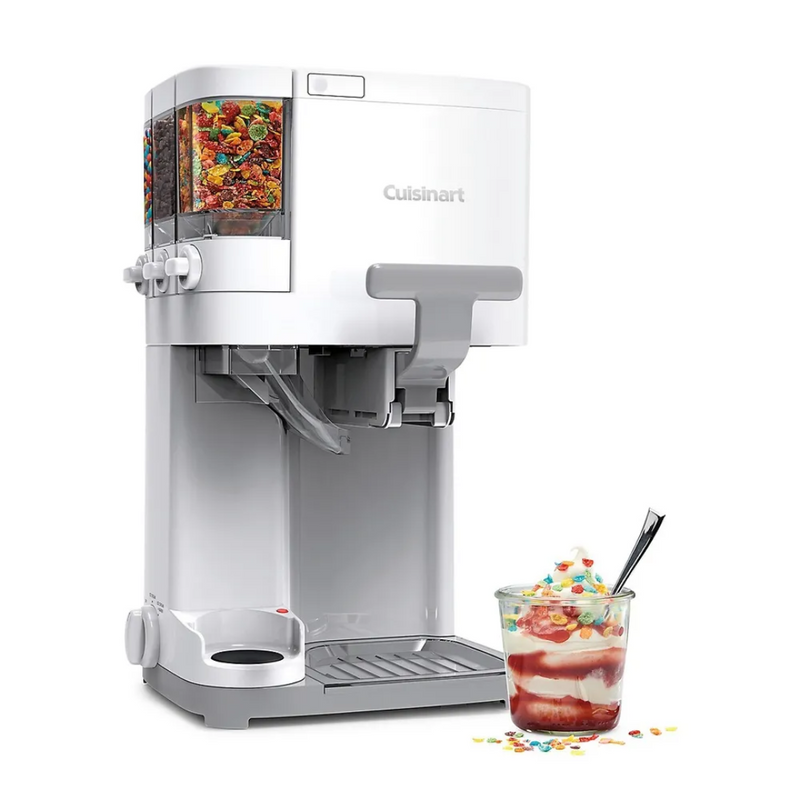 Máquina de Sorvete e Gelato Cuisinart 2,5L Cremoso Fácil e Pronto em 20 Minutos (Rende 10 porções) + LIVRO DE RECEITAS | ENVIO NACIONAL