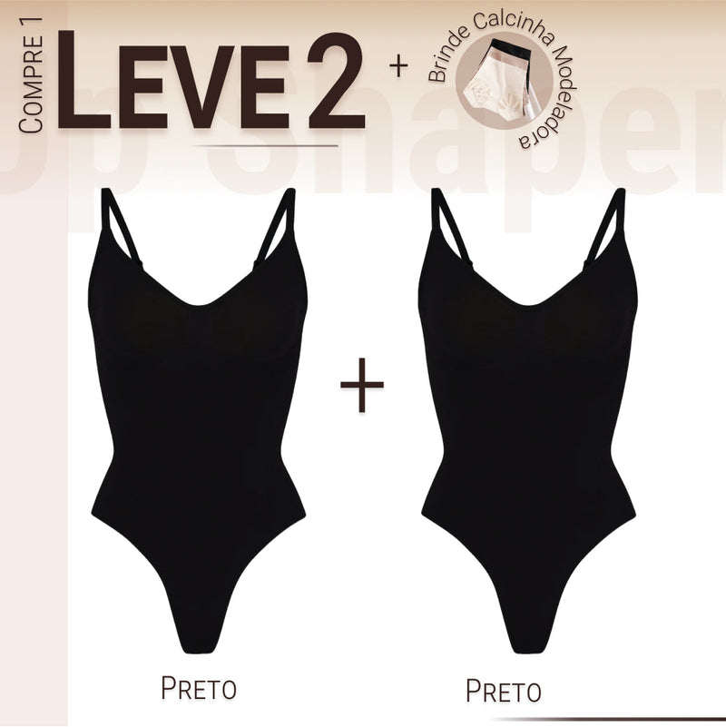 Body Modelador - Up Shaper - Compre 1 Leve 2 + Brinde Calcinha Modeladora