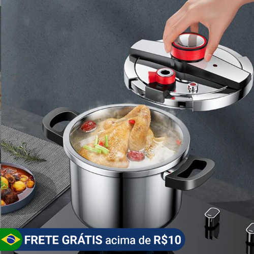 Panela De Pressão Aço Inoxidável - À Prova De Explosão (OFERTA LIMITADA)