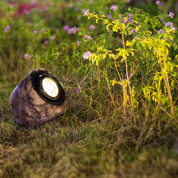 Luminária de Led Solar para Jardim À Prova d'água - Inova Rocks