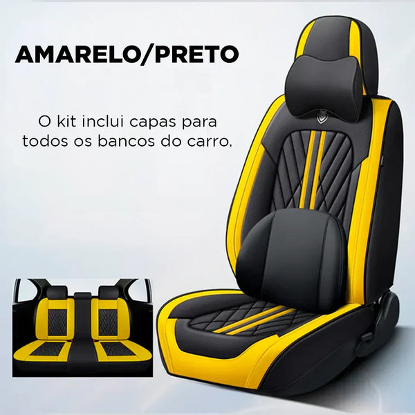 Kit Completo Capas de Bancos Automotivos Deluxe Auto detalhe