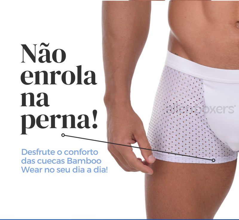 Cueca Bamboo Wear 100% Respirável - Pague 5 Leve 10 peças